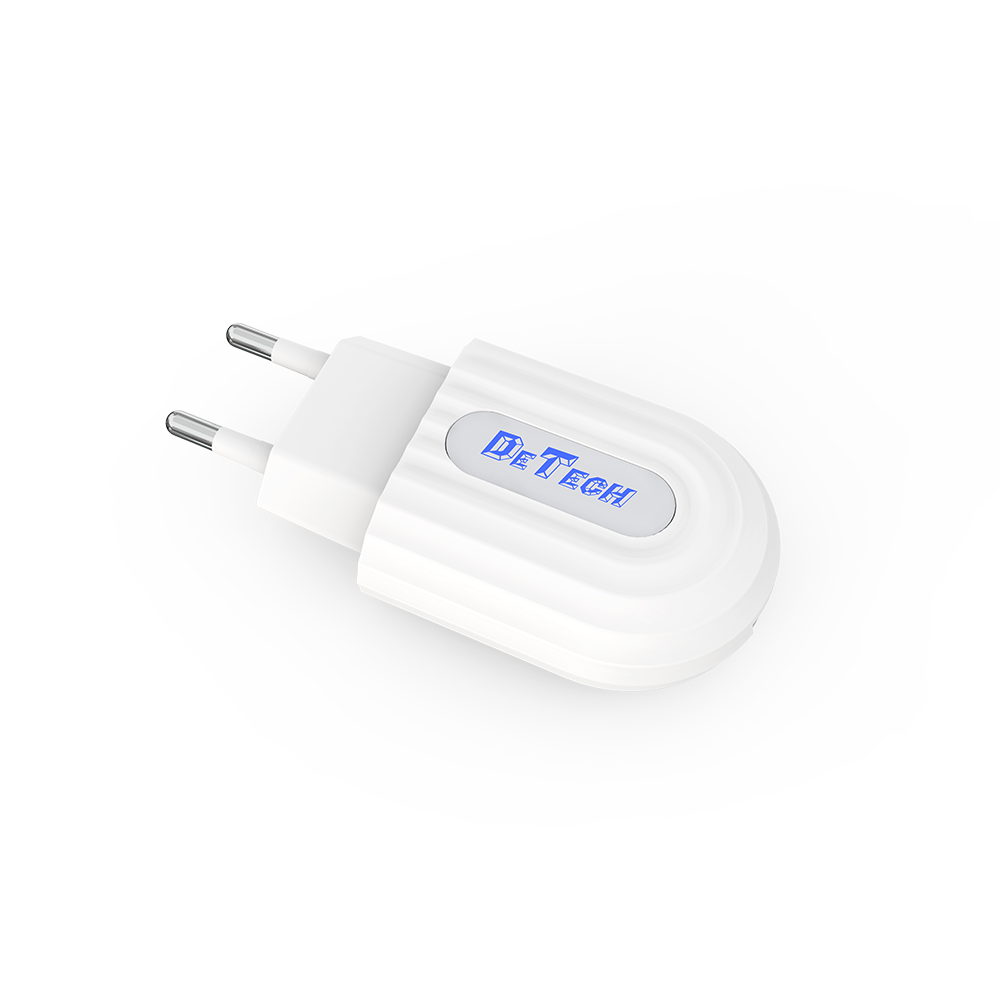 Мрежово зарядно устройство DeTech DE-28i, 5V/2.1A, 220V,1 x USB, С Lightning кабел, 1.0m, Бял - 14134 D-14134 7 Мрежово зарядно устройство DeTech DE-28i, 5V/2.1A, 220V,1 x USB, С Lightning кабел, 1.0m, Бял - 14134 - Image 5