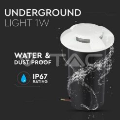 1w Led Step Light 3000k White1 VTAC-1469