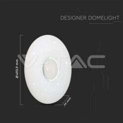 30-60-30w Плафон С Дистанц.3в1 Cct.Шайба Ф400 VTAC-14911