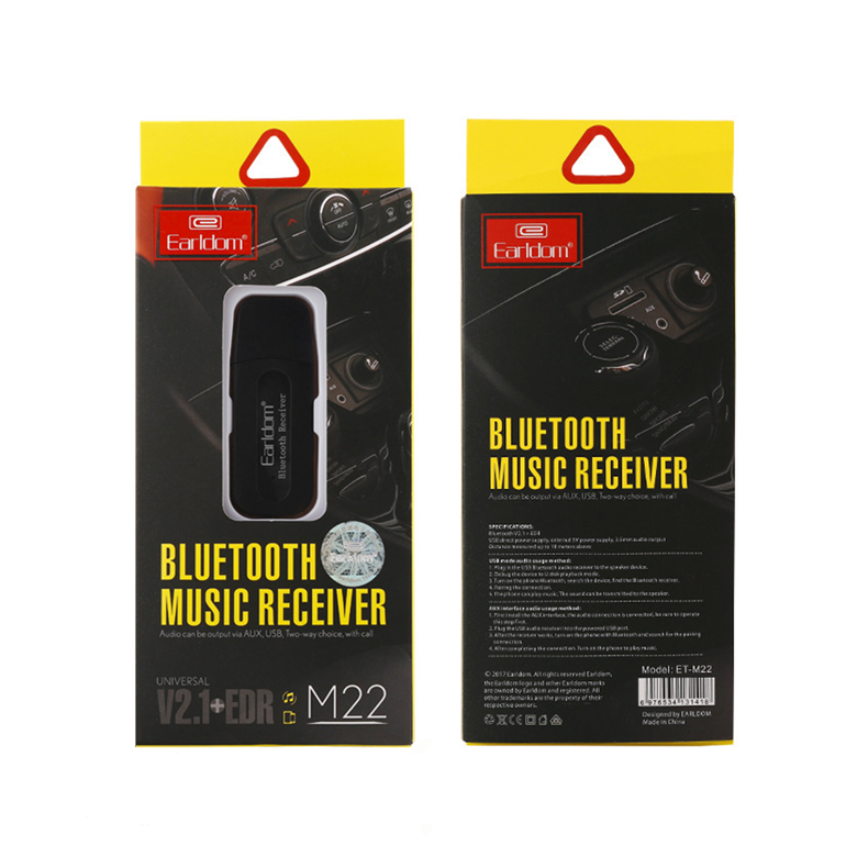Bluetooth приемник, Earldom, ET-M22, 3.5mm, Различни цветове – 14967 D-14967 5 Bluetooth приемник, Earldom, ET-M22, 3.5mm, Различни цветове – 14967 - Image 3