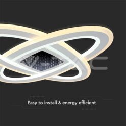 130w Led Осветител За Таван (62*62*5cm) Cct: 3000k+6000k Димираща + Дистанционно VTAC-15360