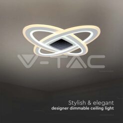 130w Led Осветител За Таван (62*62*5cm) Cct: 3000k+6000k Димираща + Дистанционно VTAC-15360