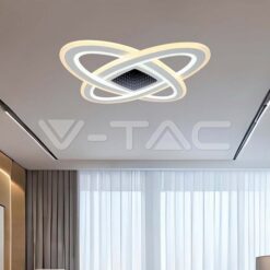 130w Led Осветител За Таван (62*62*5cm) Cct: 3000k+6000k Димираща + Дистанционно VTAC-15360