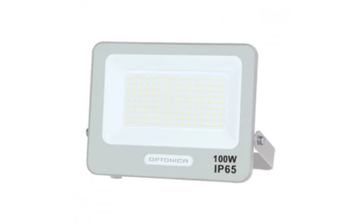 LED SMD ПРОЖЕКТОР БЯЛ 100W 90lm/W AC180-265V 120° IP65 4000K – 15cm КАБЕЛ