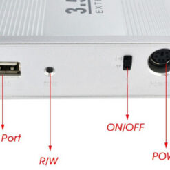 Кутия за хард диск No brand USB 2.0 SATA 3.5" - 17315