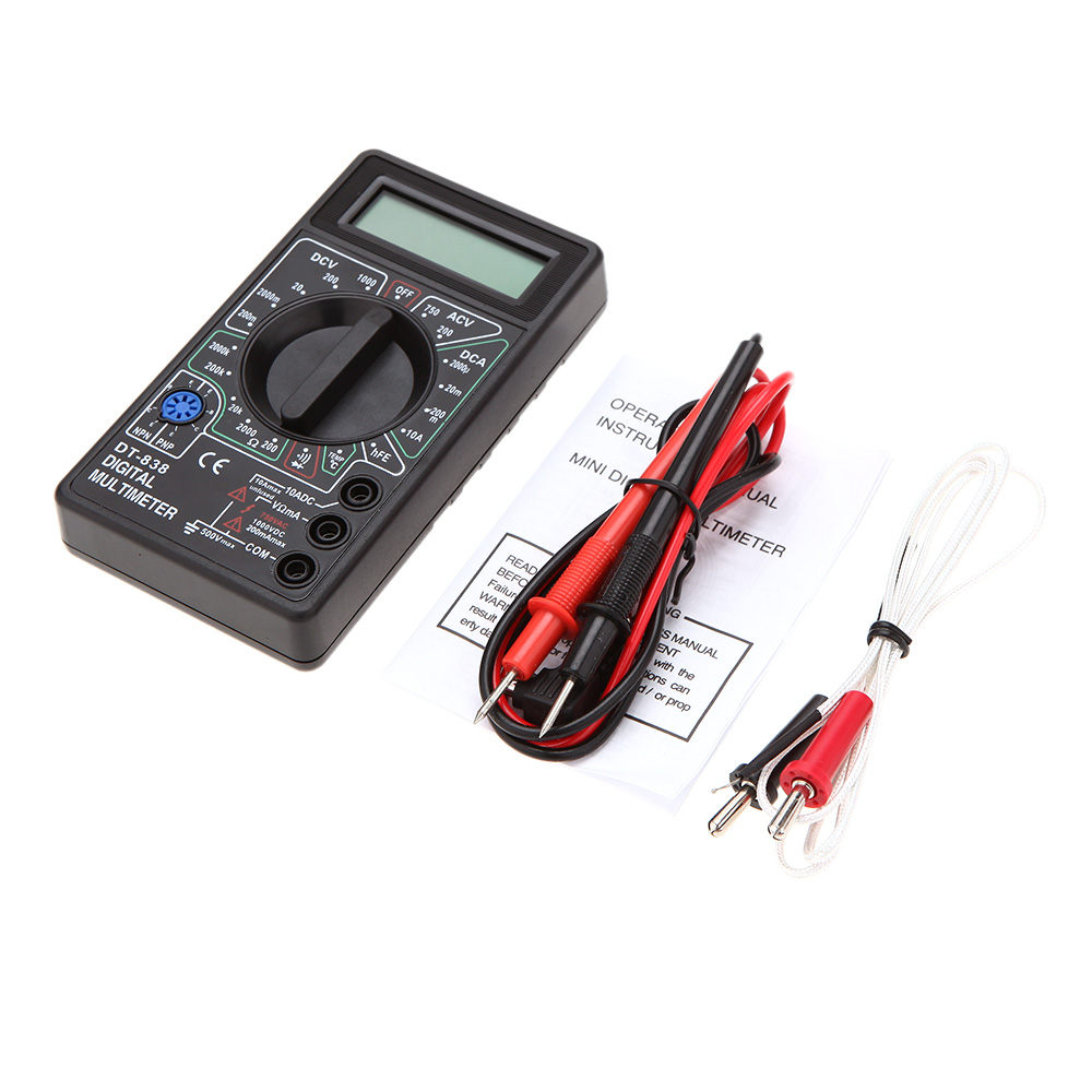 Дигитален мултиметър, DT-838, Черен - 17618 D-17618 4 Дигитален мултиметър, DT-838, Черен - 17618 - Image 2