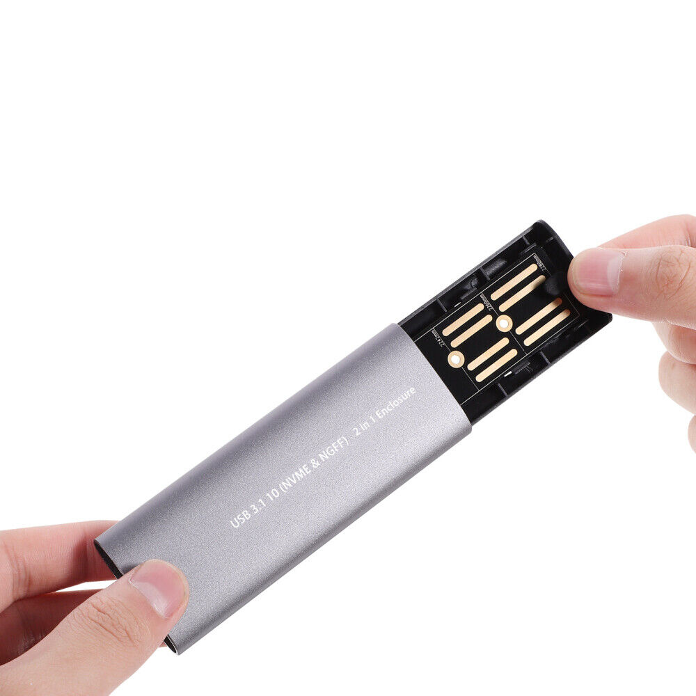 Кутия за SSD No brand SHL-R320, USB 3.1 - M.2 SATA+NVME, Сив - 17756 D-17756 7 Кутия за SSD No brand SHL-R320, USB 3.1 - M.2 SATA+NVME, Сив - 17756 - Image 5