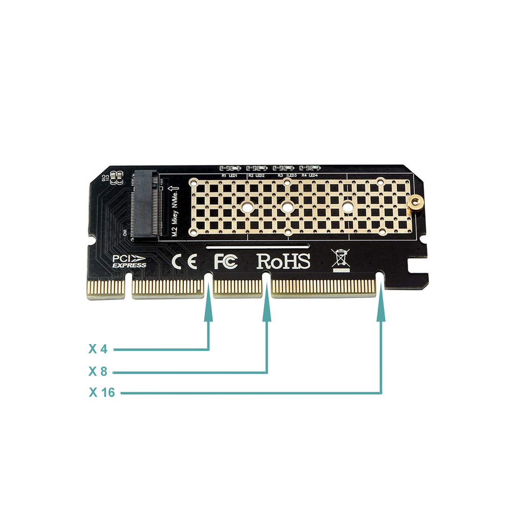 Контролер No brand, PCI-E x4/x8/x16 към M.2 NVMe SSD - 17759 D-17759 5 Контролер No brand, PCI-E x4/x8/x16 към M.2 NVMe SSD - 17759 - Image 3