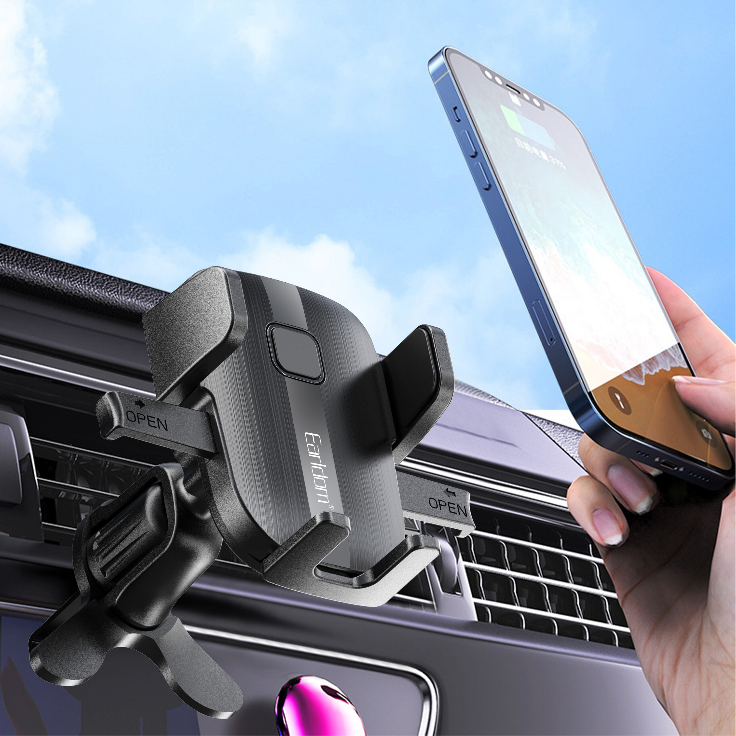 Универсална стойка за телефон Earldom ET-EH208, Черен - 17788 D-17788 5 Универсална стойка за телефон Earldom ET-EH208, Черен - 17788 - Image 3