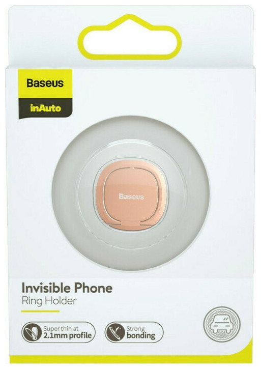 Универсална стойка за телефон Baseus Invisible, Пръстен, Розов - 17793 D-17793 5 Универсална стойка за телефон Baseus Invisible, Пръстен, Розов - 17793 - Image 3