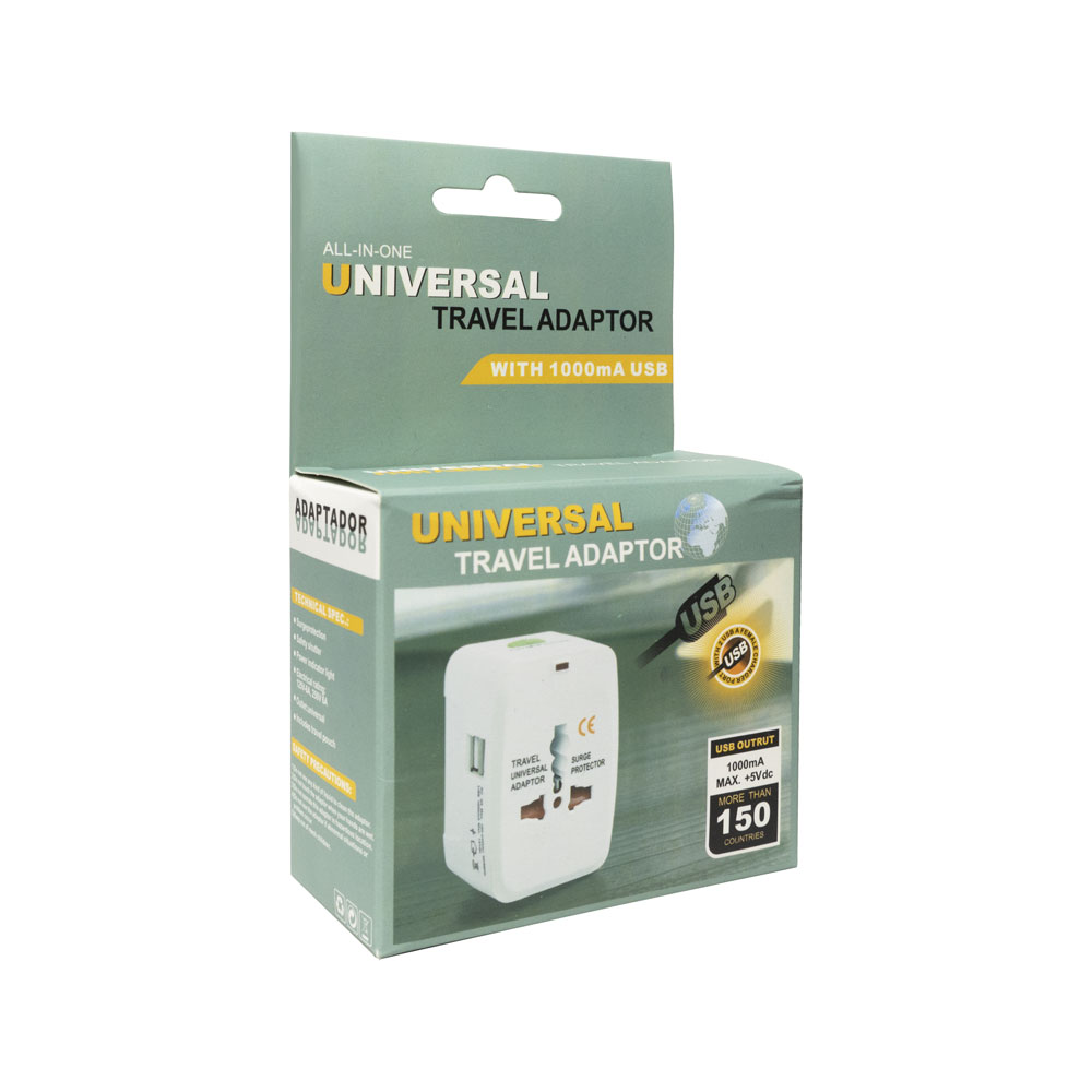 Универсален преходник - зарядно No brand, 2xUSB, 1хUSB-C, 1.0A, EU/US/UK/AU към EU/US/UK/AU, 220V, Бял - 17892 D-17892 2 Универсален преходник - зарядно No brand, 2xUSB, 1хUSB-C, 1.0A, EU/US/UK/AU към EU/US/UK/AU, 220V, Бял - 17892 - Image 2