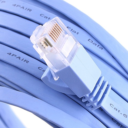 Кабел DeTech LAN - LAN, Cat:6, Flat, 10m - 18133