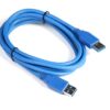 Кабел DeTech USB M / USB M 3.0 1.5m, Син - 18143 D-18031