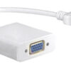 Преходник No brand, HDMI M - VGA F, 0.15м, Бял - 18153 D-18164 2 Преходник No brand, HDMI M - VGA F, 0.15м, Бял - 18153 D-18164