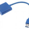 Преходник No brand, USB3.0 към VGA, Син - 18164 D-18153 1 Преходник No brand, USB3.0 към VGA, Син - 18164 D-18153