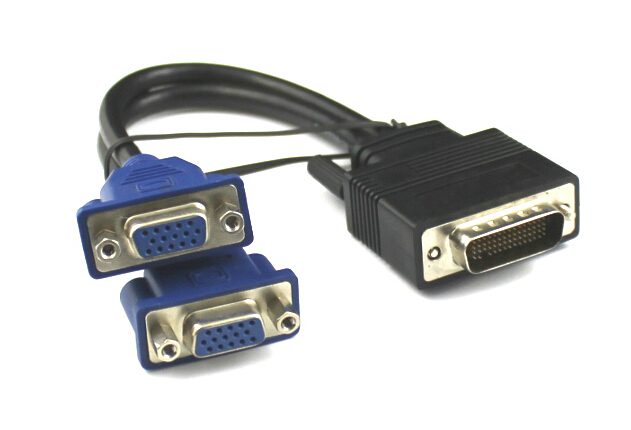Преходник DeTech DVI 24+5 М към 2 VGA F, Черен - 18251 D-18251 3 Преходник DeTech DVI 24+5 М към 2 VGA F, Черен - 18251