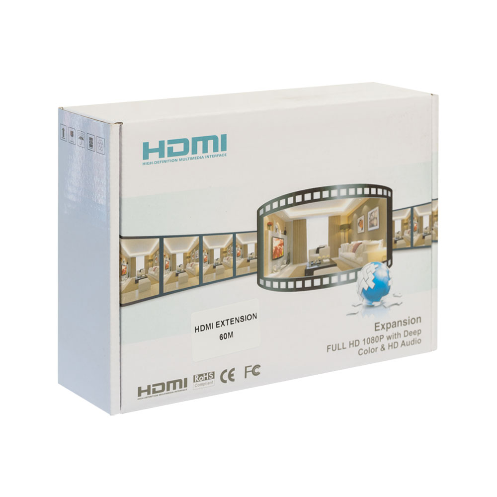 HDMI Удължител през LAN cat 5/6 до 60м, No brand - 18265