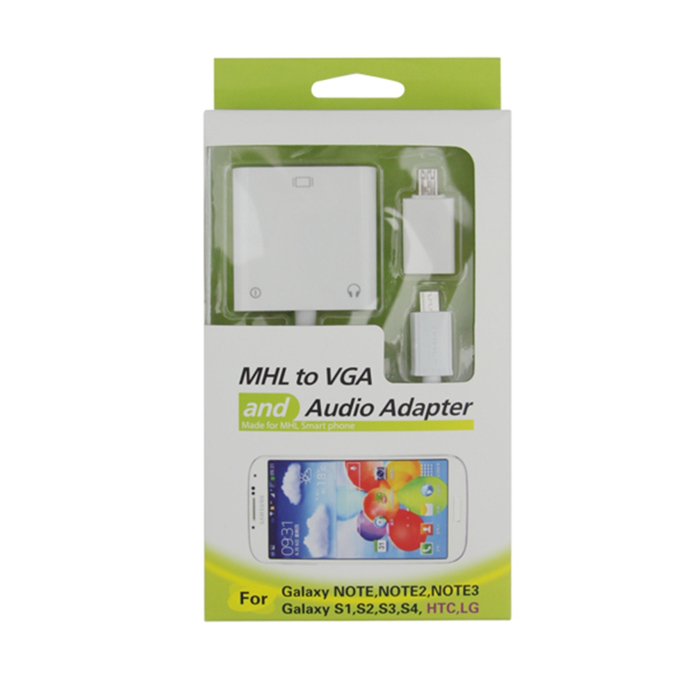Конвертор, No brand, MHL към VGA + Аудио, Бял - 18292 D-18292 5 Конвертор, No brand, MHL към VGA + Аудио, Бял - 18292 - Image 4