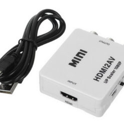 Конвертор, No brand, HDMI към AV (3RCA), Бял - 18301 D-18301