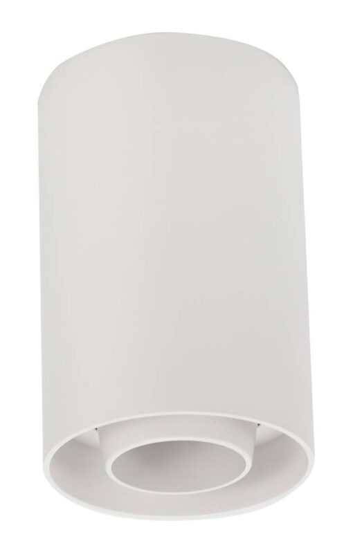 КРЪГЛО ТЯЛО БЯЛО GU10 ЦОКЪЛ ПЛАСТМАСА IP20 MAX-10W