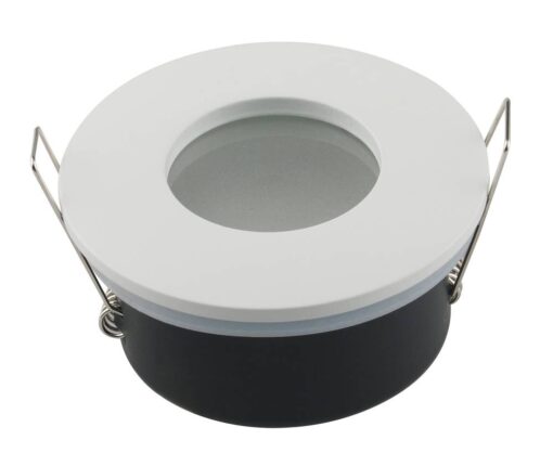 КРЪГЛО ТЯЛО БЯЛО GU10 ЦОКЪЛ АЛУМИНИЙ IP65 MAX-35W