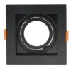 КВАДРАТНО ТЯЛО ЗА GU10 ЧЕРНО ПЛАСТМАСА IP20 MAX-35W OP-2080