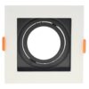 КВАДРАТНО ТЯЛО ЗА GU10 БЯЛО/ЧЕРНО ПЛАСТМАСА IP20 MAX-35W OP-2050