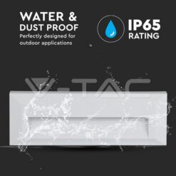 3w Led Осв.За Стъпала 4000k Бяло Правоъг.Ip65-Sku:211326 VTAC-211326
