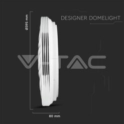 20-40-20w Плафон С Дис.3в1 Cct.Вълни Ф400-Sku:2114601 VTAC-2114601