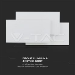 11w Стенна Лампа Черно Тяло Ip20 3000 К-Sku:218204 VTAC-218204
