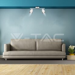 10w Led Двоен Спот 4000k Бял-Sku:218256 VTAC-218256