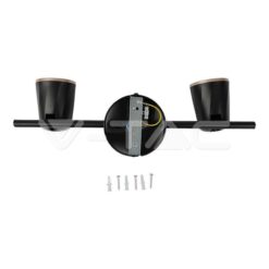 10w Led Двоен Спот 4000k Черен-Sku:218257 VTAC-218257