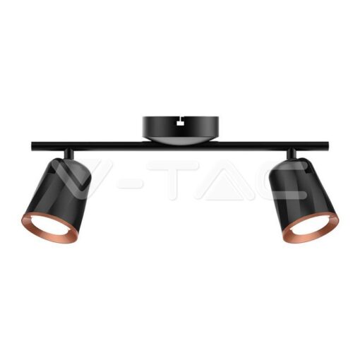 10w Led Двоен Спот 4000k Черен-Sku:218257