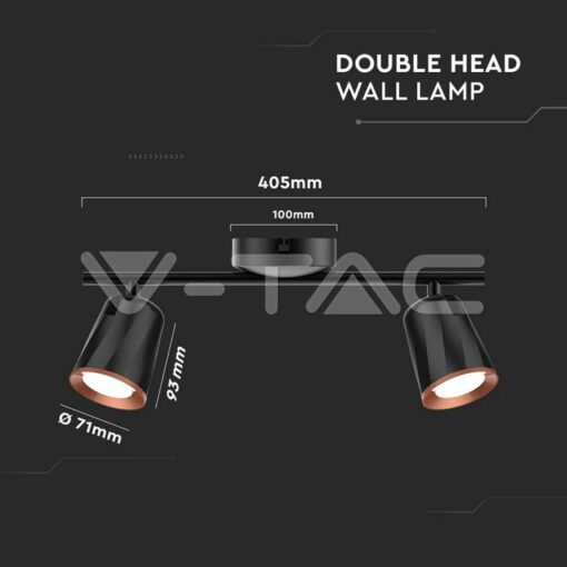 10w Led Двоен Спот 4000k Черен-Sku:218257 - Image 6