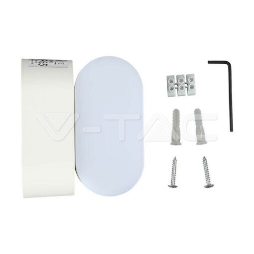 5w Led Стенна Лампа 3000k Бяла Ip65 Подвиж.-Sku:218286 - Image 5