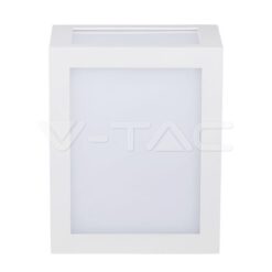 12w Led Стенна Лампа Куб 3000k Бяла Ip65-Sku:218334 VTAC-218334