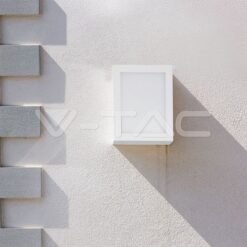 12w Led Стенна Лампа 4000k Бяла Ip65-Sku:218335 VTAC-218335
