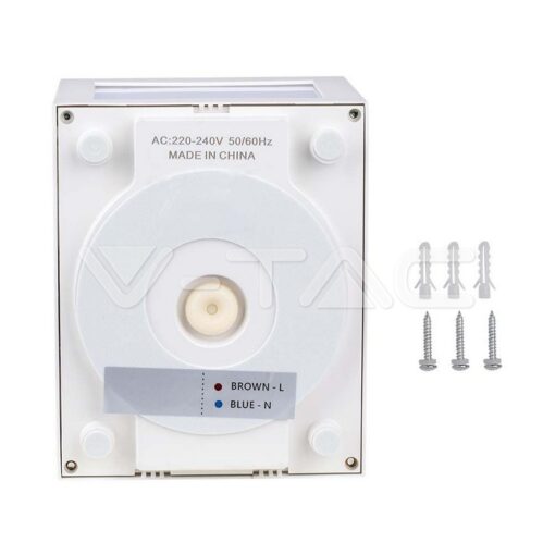 12w Led Стенна Лампа 4000k Бяла Ip65-Sku:218335 - Image 5