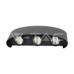 5w Led Стенна Лампа 3000k 6 Лъча Черна-Sku:218615 VTAC-218615