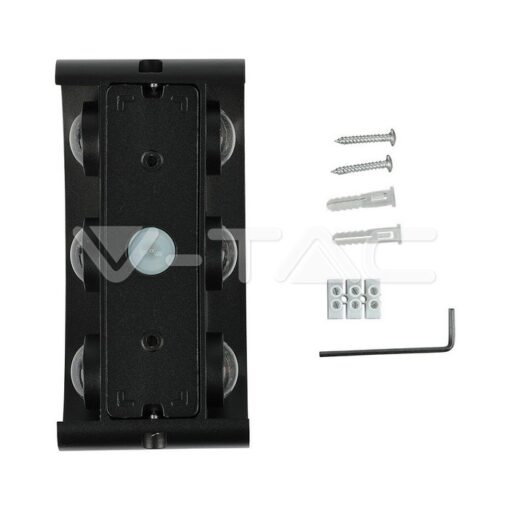 5w Led Стенна Лампа 3000k 6 Лъча Черна-Sku:218615 - Image 5
