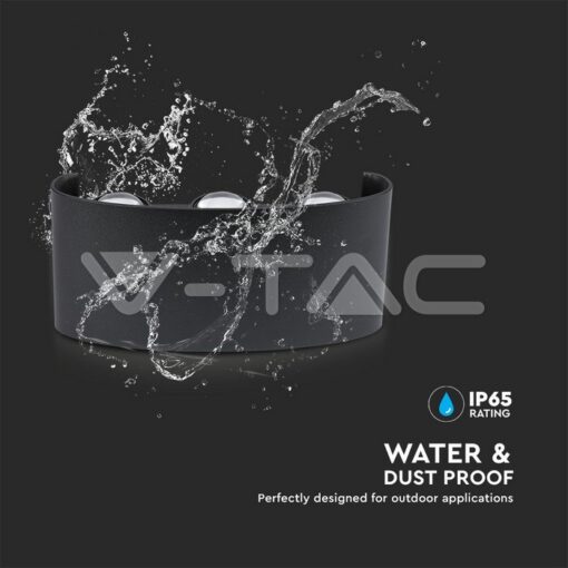 5w Led Стенна Лампа 3000k 6 Лъча Черна-Sku:218615 - Image 9