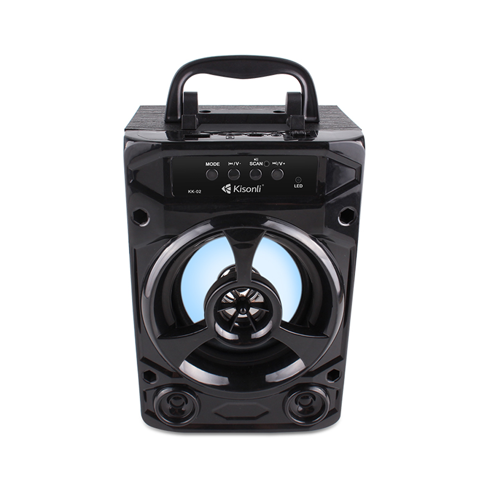 Тонколона Kisonli KK-02, Bluetooth, USB, SD, FM, Черен - 22134