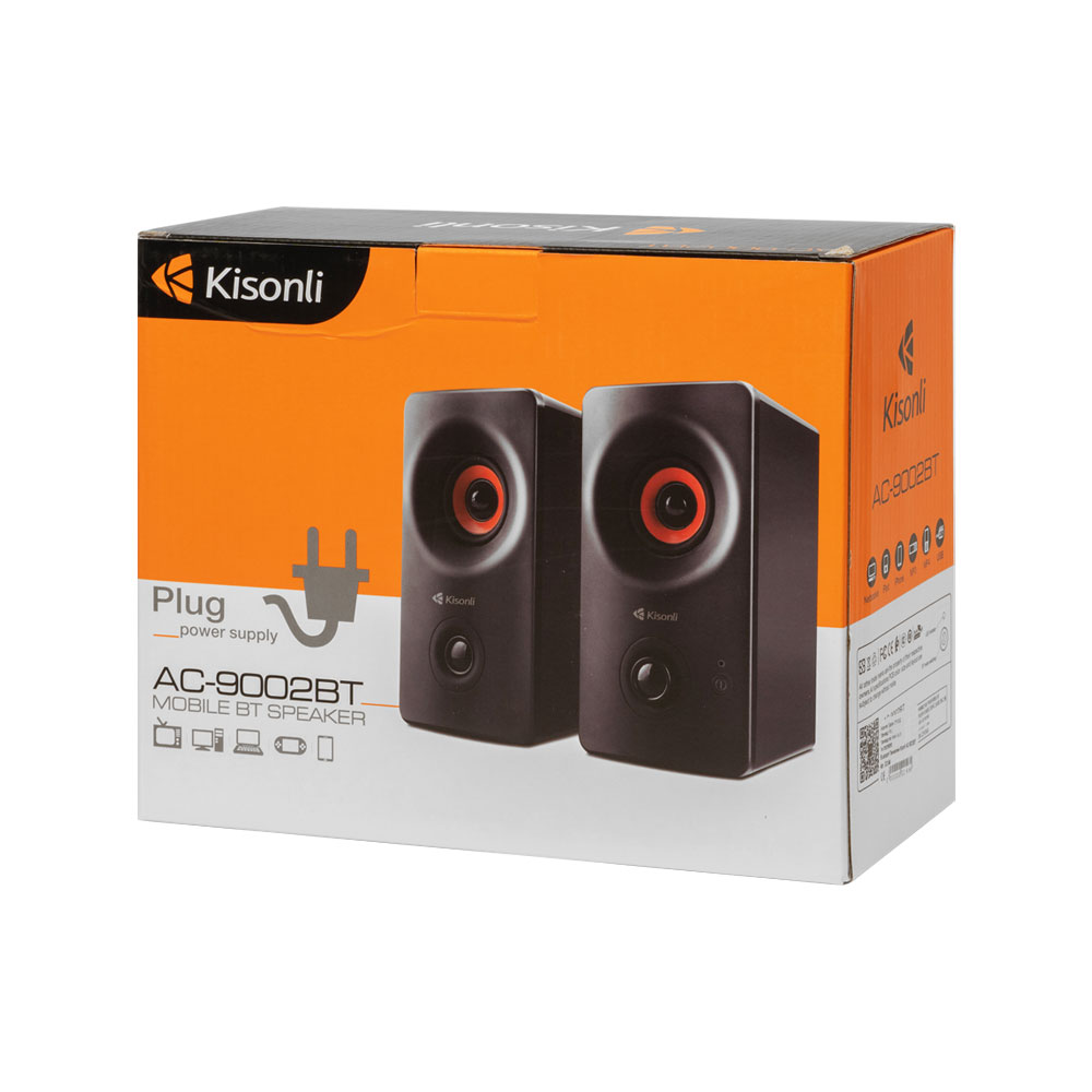 Тонколони Kisonli AC-9002BT, Bluetooth, 2x5W, 220V, Черен - 22146 D-22146 6 Тонколони Kisonli AC-9002BT, Bluetooth, 2x5W, 220V, Черен - 22146 - Image 4