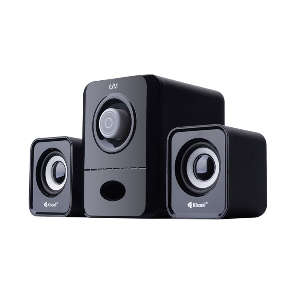 Тонколони Kisonli U-2900, 5W+2x3W, USB, Черен - 22153
