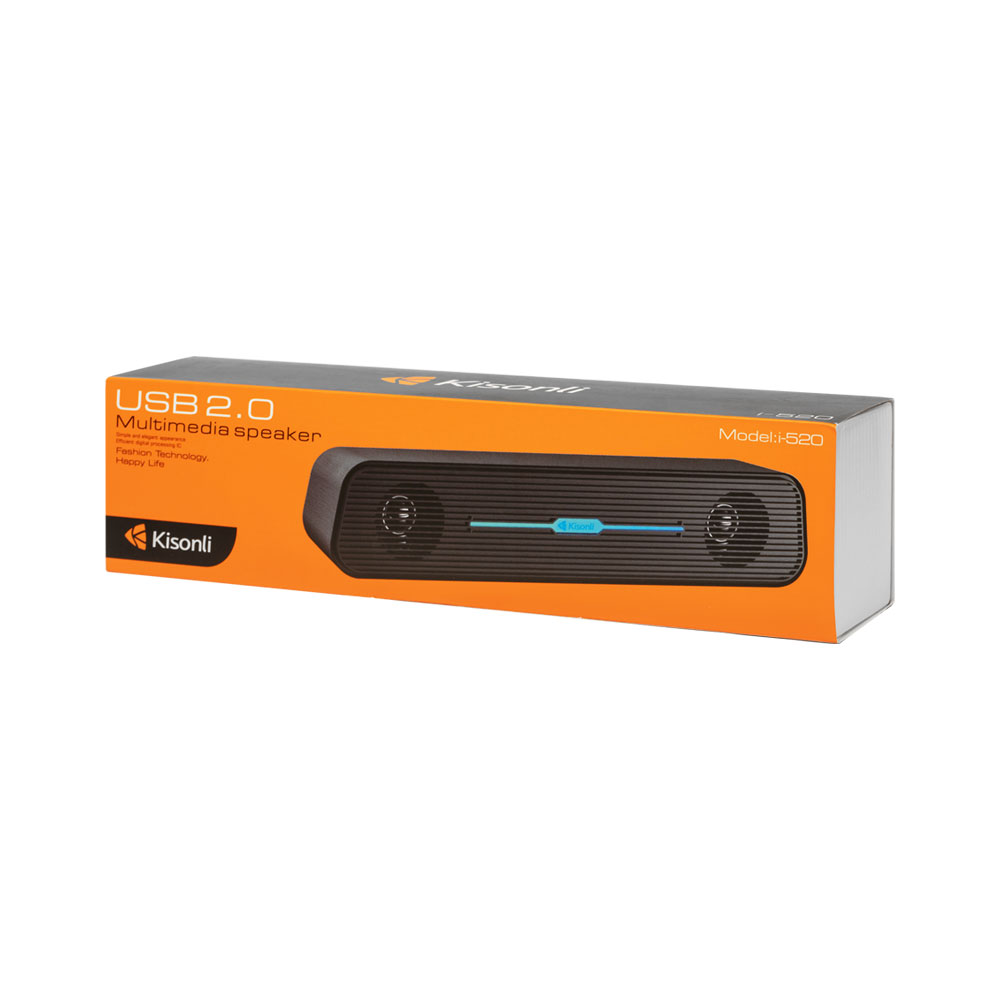 Тонколона Kisonli i-520, 2x3W, USB, Черен - 22154 D-22154 4 Тонколона Kisonli i-520, 2x3W, USB, Черен - 22154 - Image 3