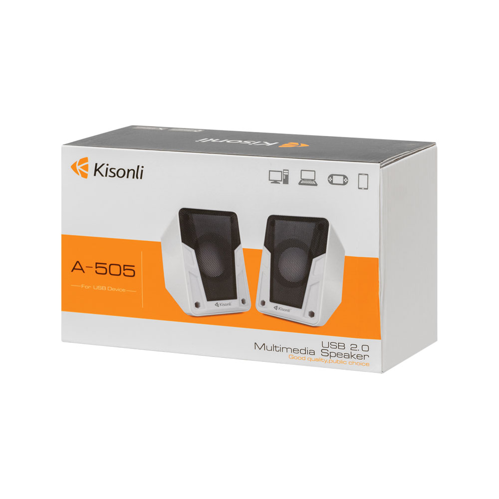 Тонколони Kisonli A-505, 2x3W, USB, Различни цветове - 22159 D-22159 4 Тонколони Kisonli A-505, 2x3W, USB, Различни цветове - 22159 - Image 2