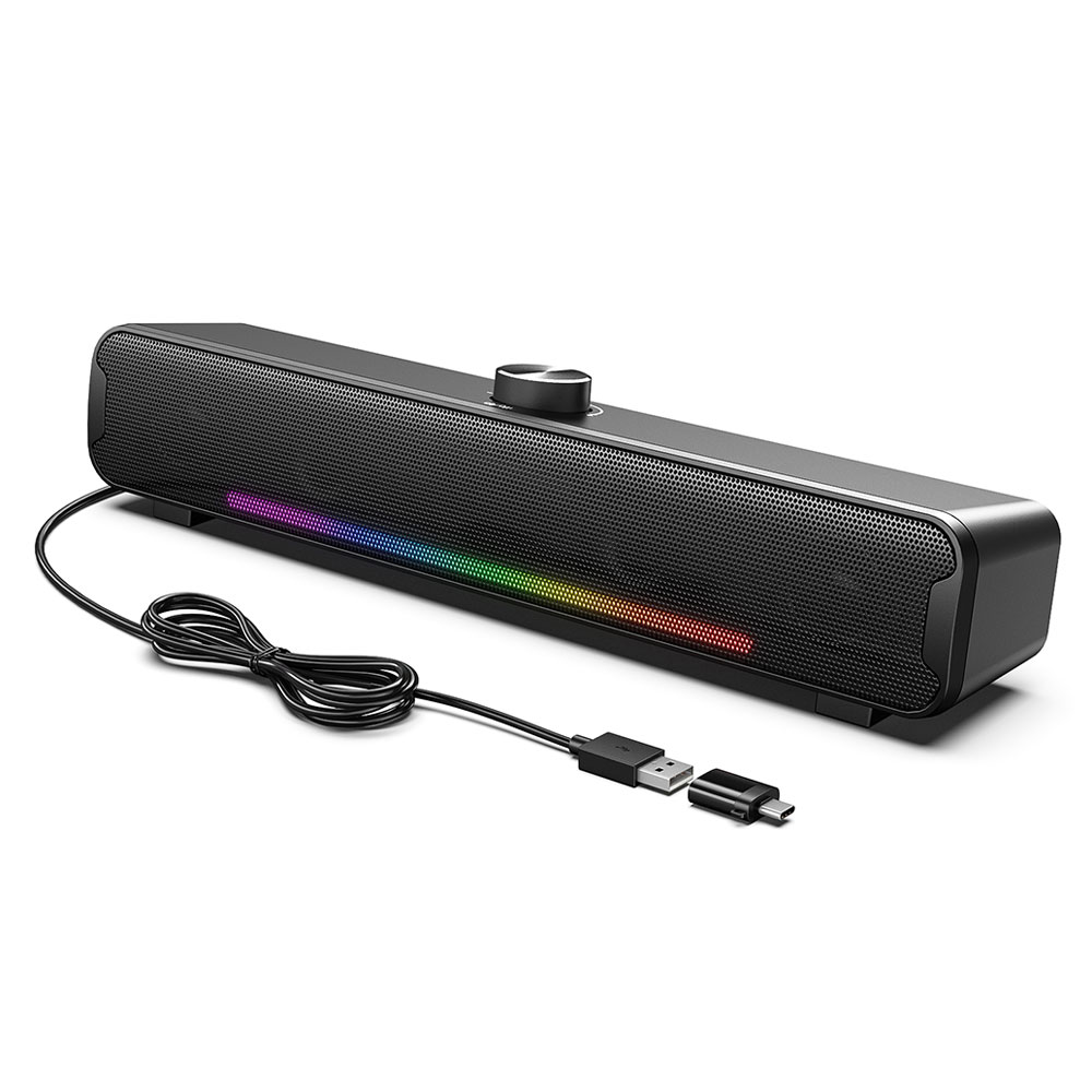 Тонколона Onikuma L16, 2x5W, Bluetooth, USB, RGB, Черен - 22218 D-22218 4 Тонколона Onikuma L16, 2x5W, Bluetooth, USB, RGB, Черен - 22218 - Image 2