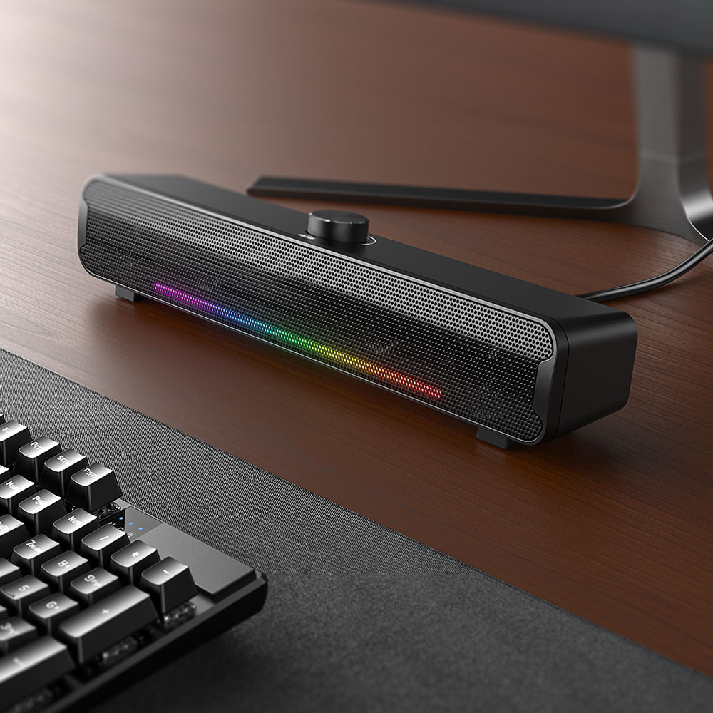 Тонколона Onikuma L16, 2x5W, Bluetooth, USB, RGB, Черен - 22218 D-22218 6 Тонколона Onikuma L16, 2x5W, Bluetooth, USB, RGB, Черен - 22218 - Image 4