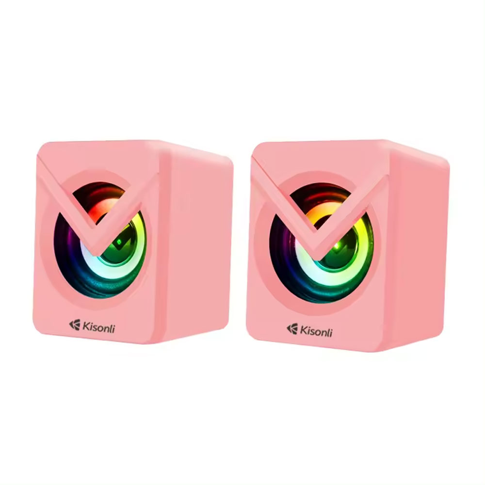 Тонколони Kisonli L-1040, AUX, 2x2.5W, Розов - 22246 D-22246 4 Тонколони Kisonli L-1040, AUX, 2x2.5W, Розов - 22246 - Image 2