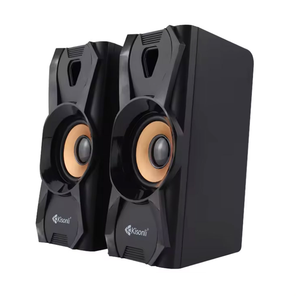 Тонколони Kisonli U-9003, AUX, 2x3W, Черен - 22252